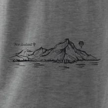 Nový Zéland nápis a hory Aoraki - Mount Cook Nový Zéland nápis a hory Aoraki - Mount Cook