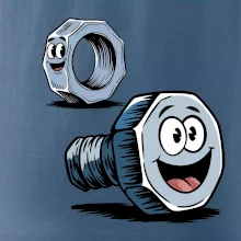 Parové tričko - Skrutka a matka