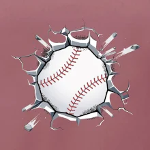 Baseball lopta v triku