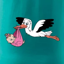 Bocian a bábätko - dievča (Hana-creative) Bocian a bábätko - dievča (Hana-creative)