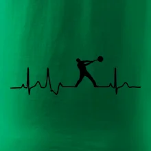 EKG hod kladivom muž