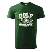 Golfová palica s loptičkou eat sleep repeat