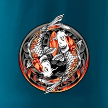 Yin & Yang Koi kapor - oranžový Yin & Yang Koi kapor - oranžový