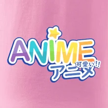 Anime nápis dúhový