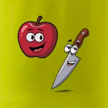 Parové tričko - Jablko a nôž