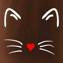 Mačka - srdce namiesto nosa