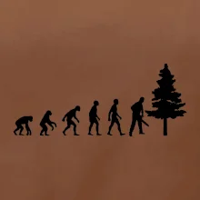 Evolúcia drevorubač - píla a strom