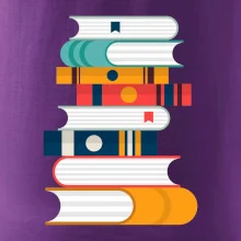 Knihy flat design Knihy flat design