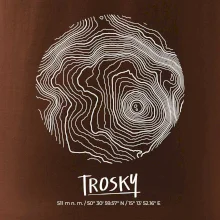 Trosky - vrstevnice v kruhu