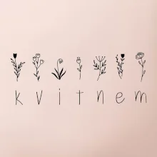 Kvitnem - Nápis s kvetinami