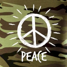 Peace symbol čiernobiely
