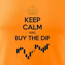 Keep Calm and Buy the Dip - koruna a graf