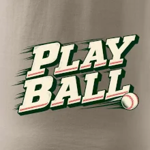 Play ball retro sportovní nápis