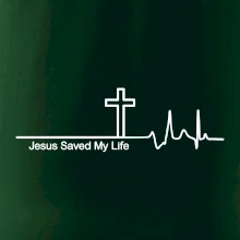 Jesus Saved My Life kríž ekg