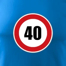 Dopravná značka - obmedzenie rýchlosti 40