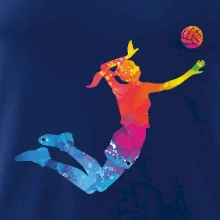 Volejbalistka splash s loptou