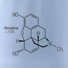 Molekulárna štruktúra Morfín