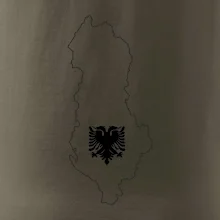 Albánsko obrys mapa Albánsko obrys mapa