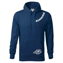 Running nápis šikmo