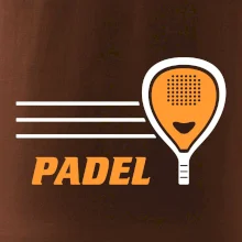 Padel - oranžová raketa