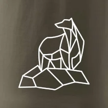 Geometria ľadový medveď na ľade