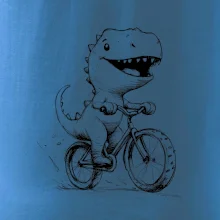 Roztomilý Dinosaurus na bicykli