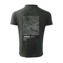 Ještěd - vrstevnice v obdĺžniku