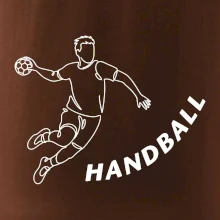 Handball nápis šikmo