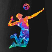 Volejbalista splash s loptou