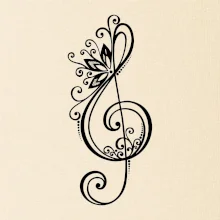 Husľový kľúč kvety