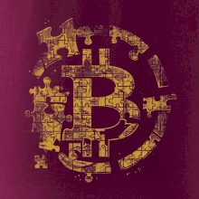 Logo bitcoin puzzle