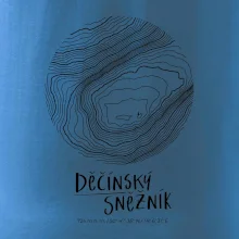 Děčínský Sněžník - vrstevnice v kruhu