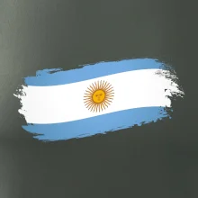 Argentína vlajka obhrýzaná