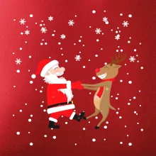 Tancujúci Santa a sob