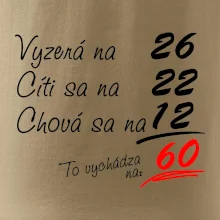 Vyzerá, cíti sa, chová sa - 60 rokov