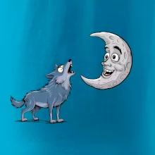 Parové tričko - Vlk a mesiac