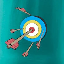 Šípy vo farebnom terči