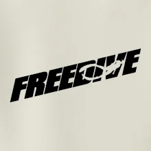 Freedive - nápis s potápačom