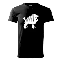 Pudel - nápis v tele Pudel - nápis v tele