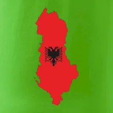Albánsko mapa a znak Albánsko mapa a znak