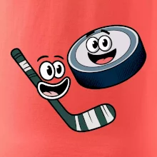 Parové tričko - Puk a hokejka