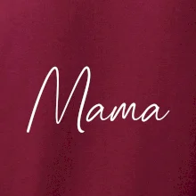 Nápis písací na prsiach - mama