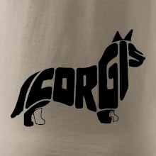 Corgi - nápis v tele
