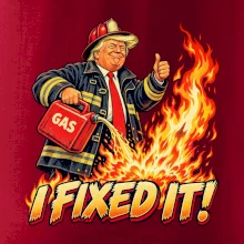 Donald Trump jako hasič I fixed it