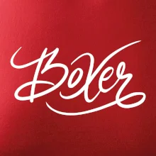 Boxer - nápis okrasný