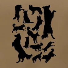 Border kólia siluety