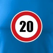 Dopravná značka - obmedzenie rýchlosti 20
