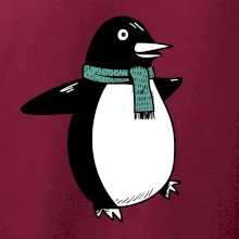 Tučniak so zeleným šálom