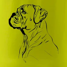 Boxer čierna kresba