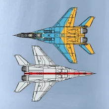 Mig 29 Fulcrum zo spoda a zo shora